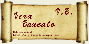 Vera Baucalo vizit kartica